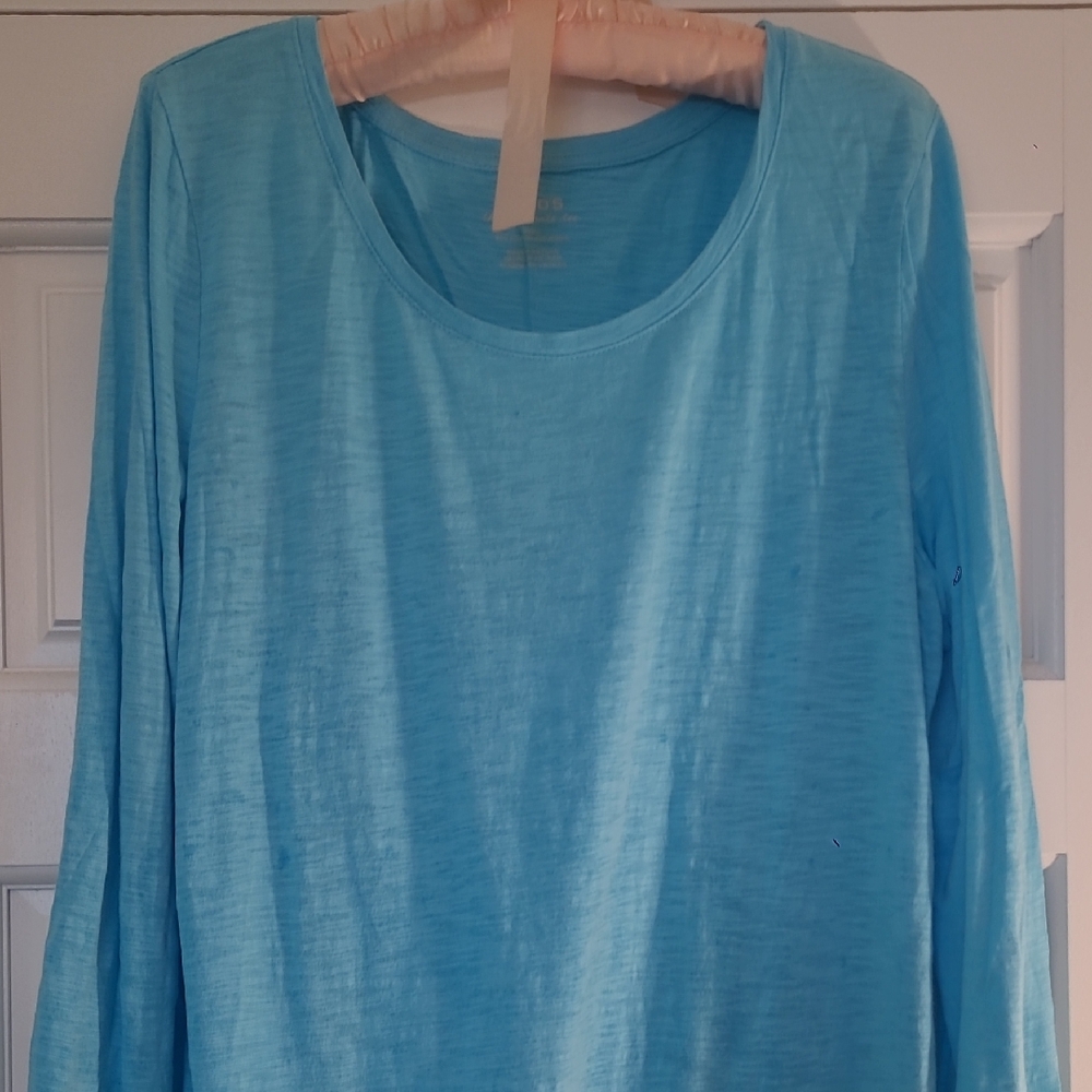 Chicos scoop-neck long sleeve T-shirt
